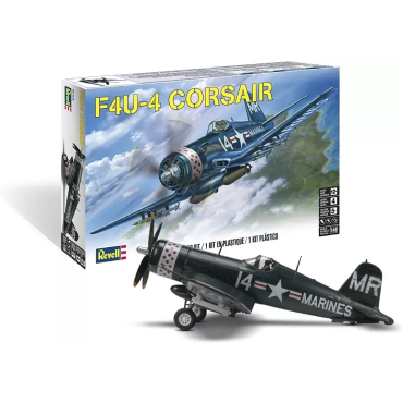 KIT PARA MONTAR REVELL AVIÃO F4U-4 CORSAIR 1/48 75 PEÇAS REV 85-5248 15248